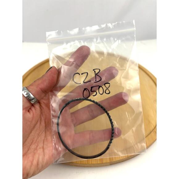 VTG 925 Sterling Silver Hinged Cuff Bracelet 11 grams - Picture 13 of 16